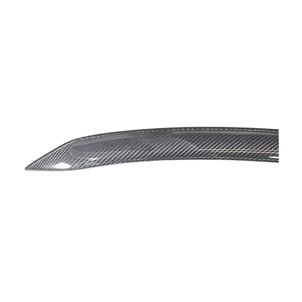 New Carbon Fiber Mid-Spoiler for for Coupe 2018-2024 Turbo 3M Tape DUCKTAIL Rear Trunk Spoiler Upainted Black